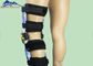 Hỗ trợ đầu gối có thể điều chỉnh màu đen Hỗ trợ chỉnh hình ban nhạc chân để phục hồi chức năng gãy xương nhà cung cấp